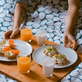 SH Health Breakfast in bed SH Health Breakfast in bed SH Health couch sleeper Back Pain Posture Top Tips for Health back Sleeping Position Shine Church Street and Newington Green Osteopath Osteopathy
