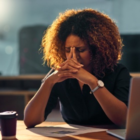 SH Health woman stress headache