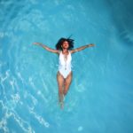 SR woman in pool