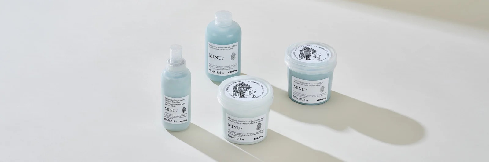 MINU products for colour treated hair at Shine salon North London